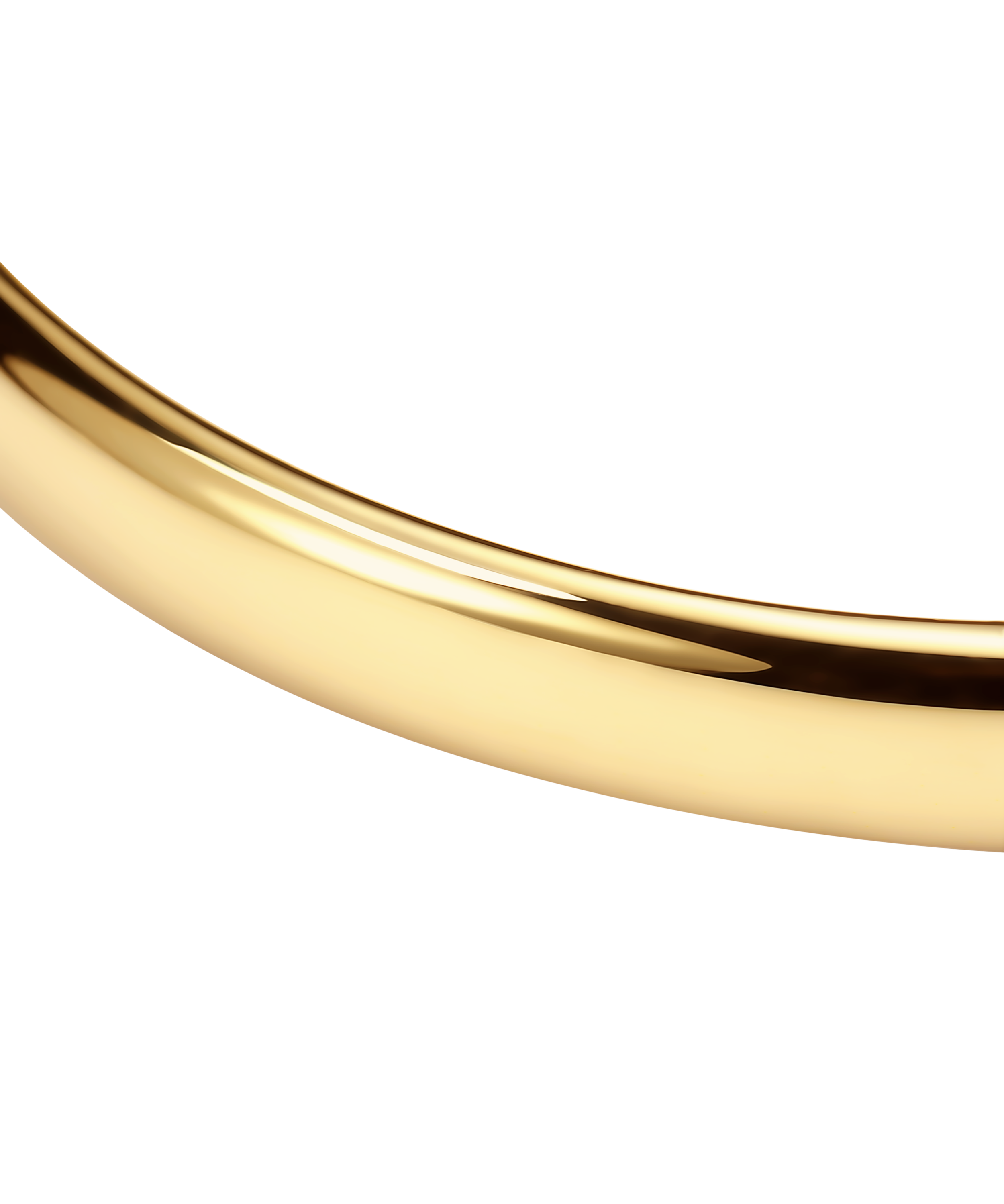 chunky gold bangle. 18 or 9 carat of recylced precious metal. Statement bracelet close up