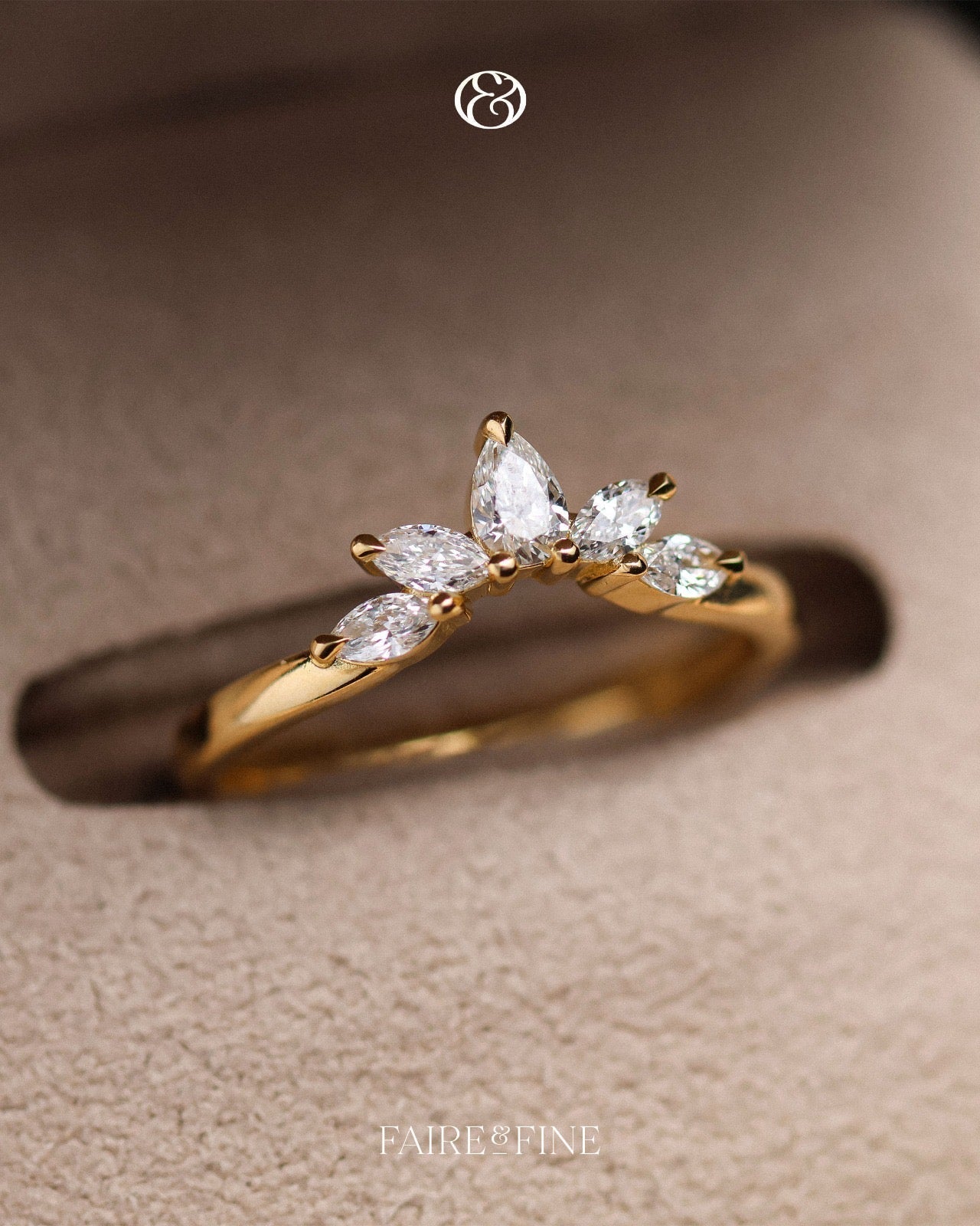 Bespoke lab grown diamond wedding ring