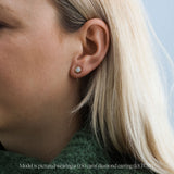 Chunky Rubover Diamond Studs