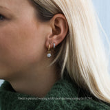 Vintage Style Diamond Hoop