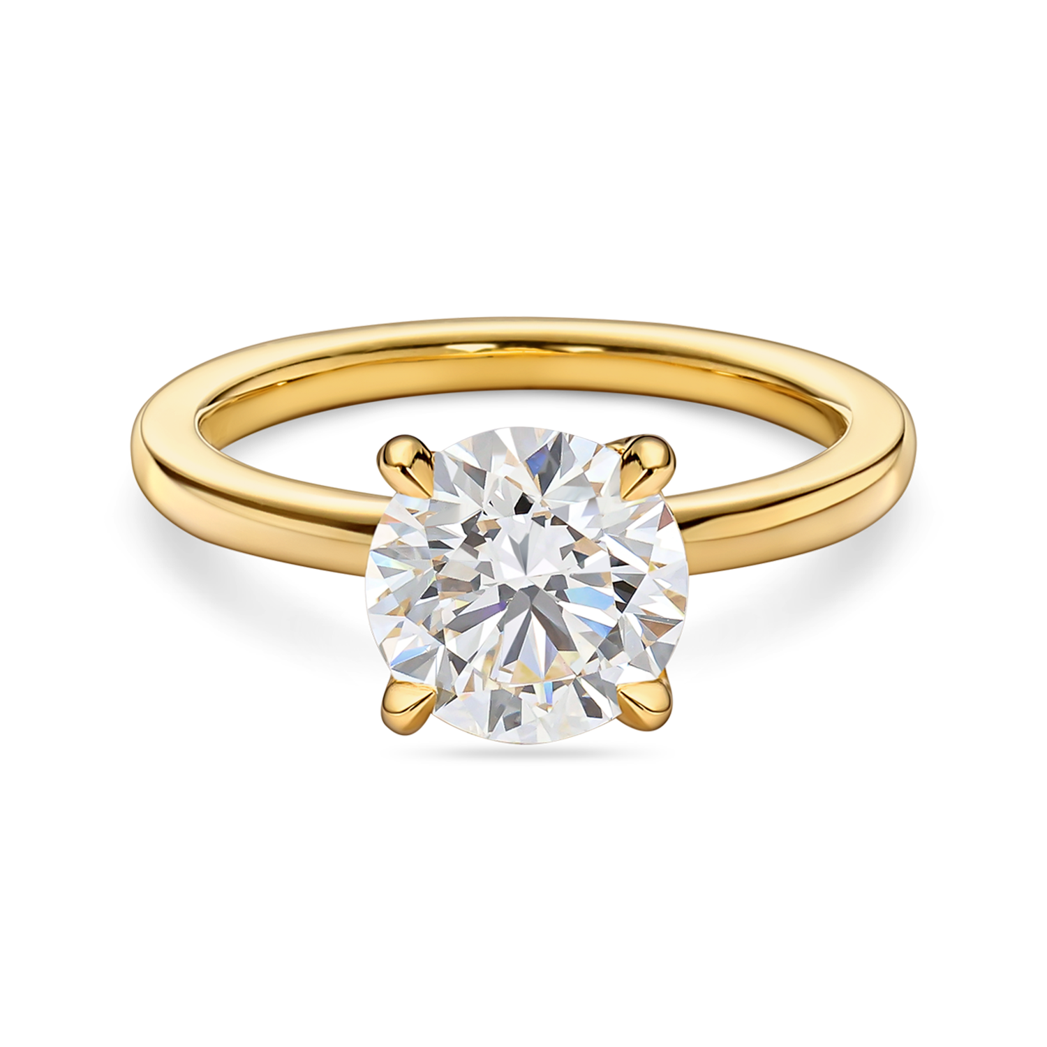 Lab Grown Diamond Solitaire Engagement Rings