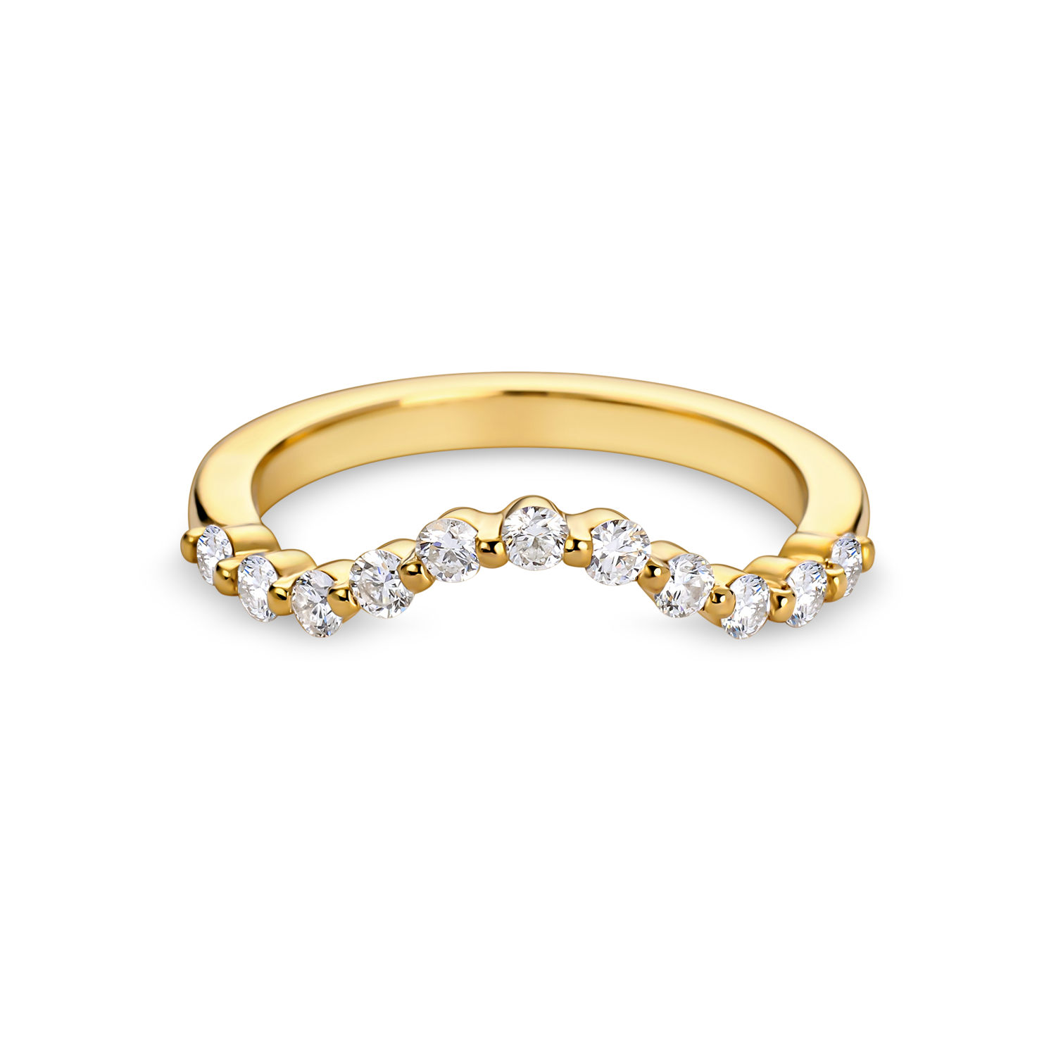 Round Diamond Shaped Band