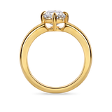 Cushion Cut Diamond Solitaire with Compass Prongs