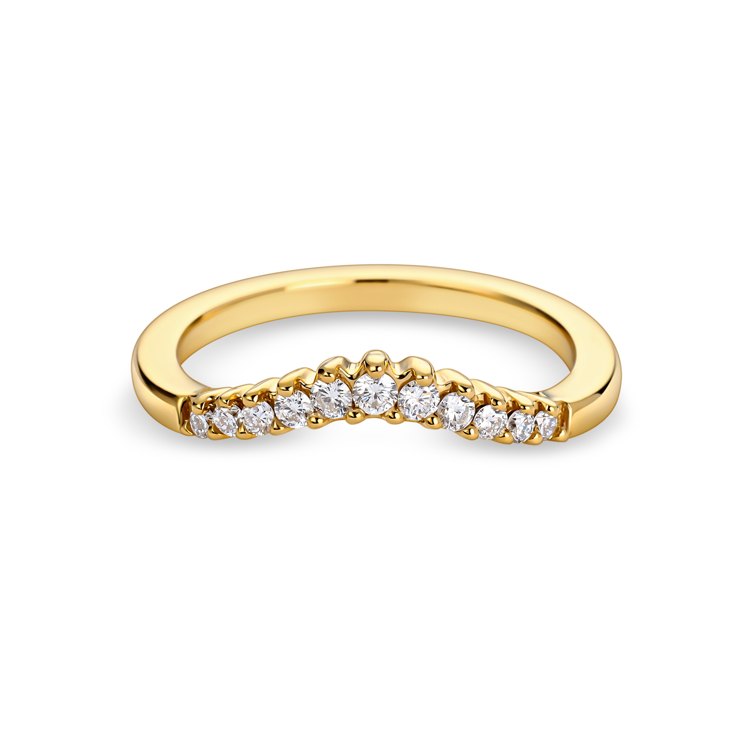 Graduated Round Diamond Shaped Band