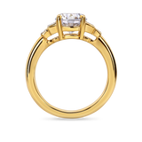 Art Deco Round Diamond with Baguettes