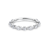 Marquise and Round Diamond Band