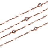 Round Diamond Sprinkle Necklace