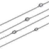 Round Diamond Sprinkle Necklace
