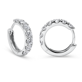 Round Diamond Huggies
