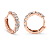 Round Diamond Huggies