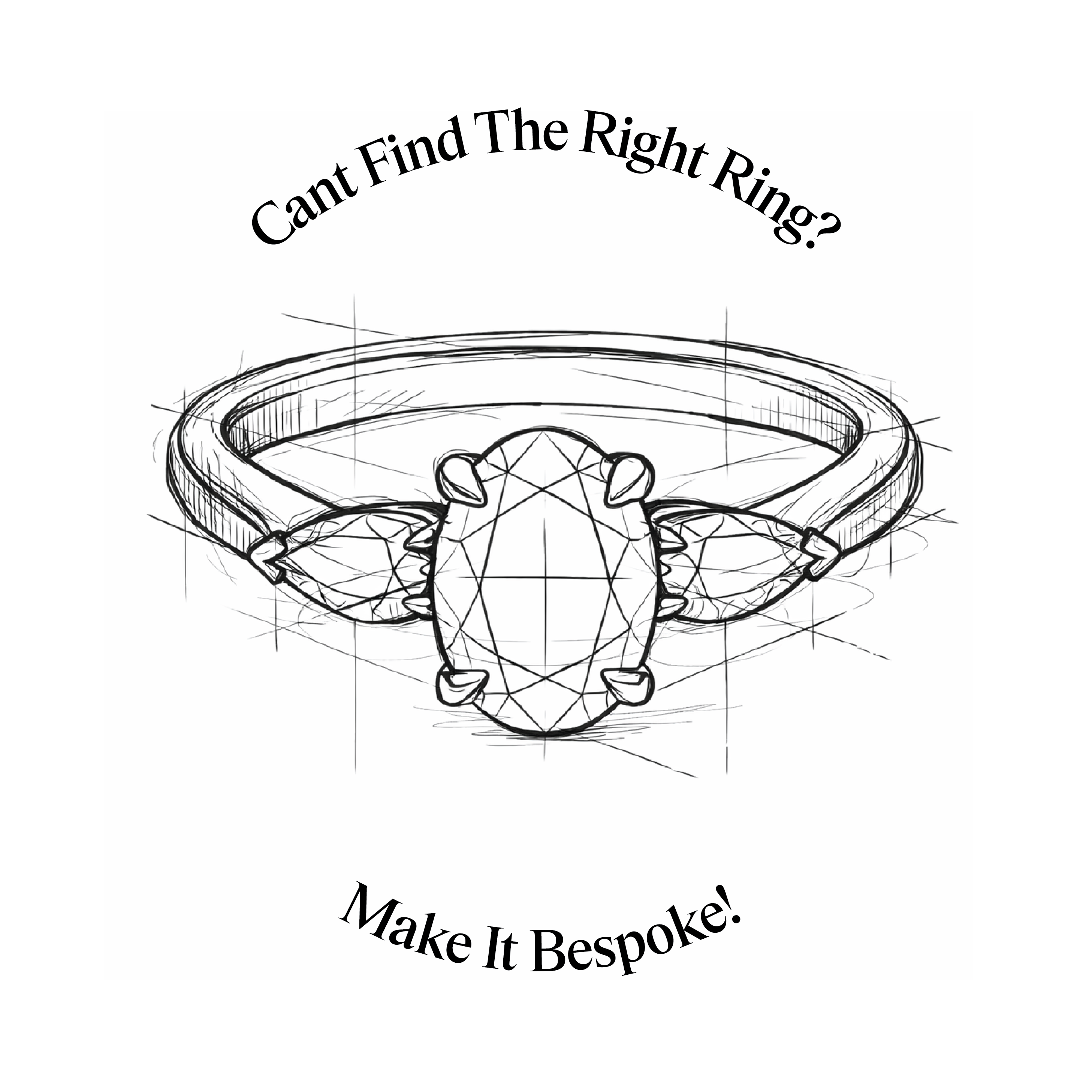 Bespoke Oval Engagement Rings, made in Hatton Garden by Independent Jewellers