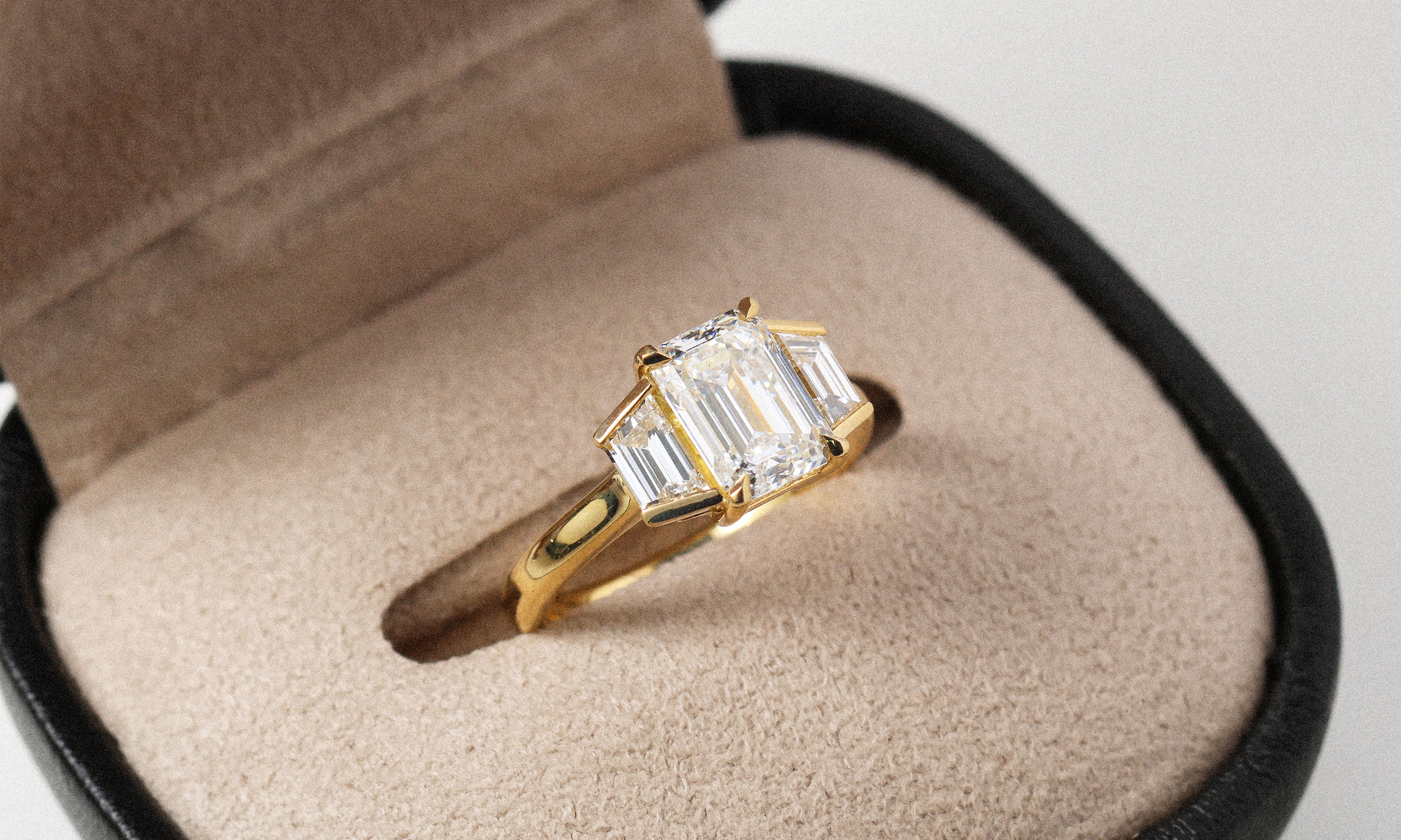 Custom Trilogy Engagement Ring