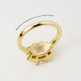 Bespoke engagement rings with custom engraving