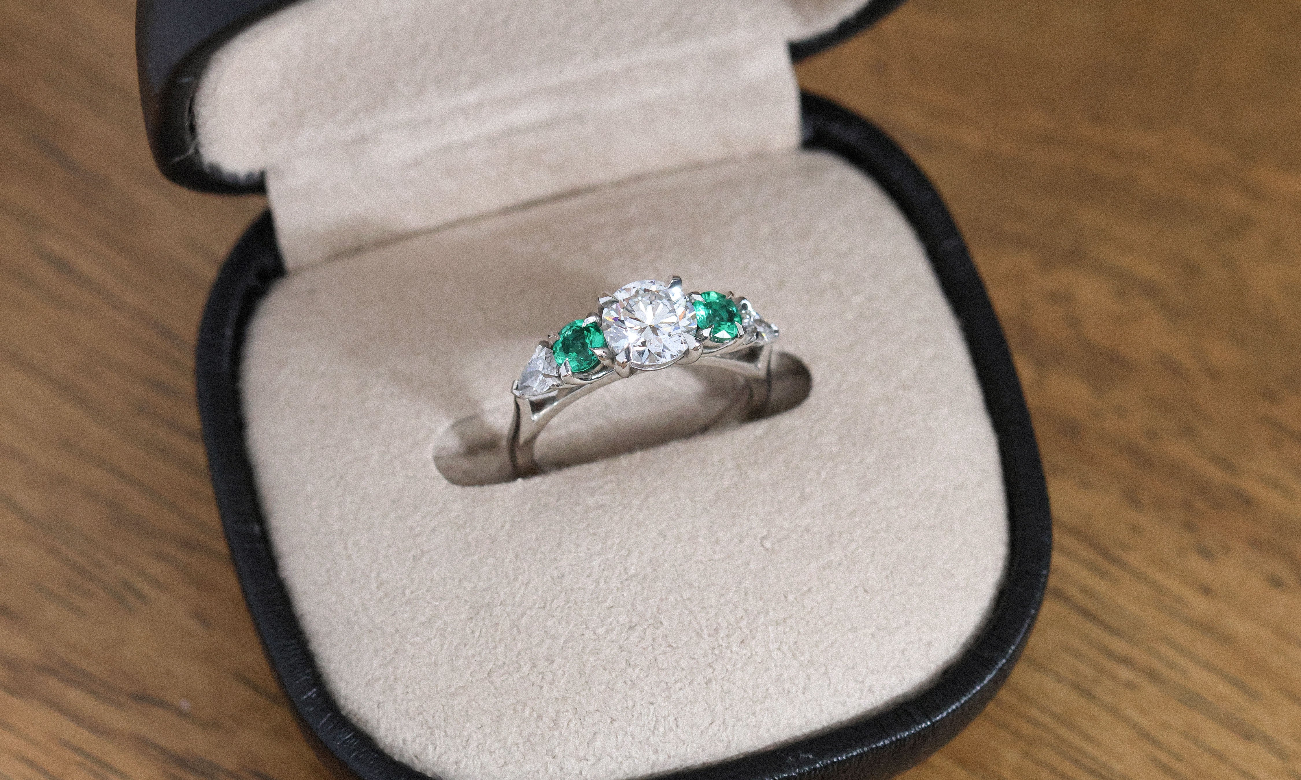 Custom five Stone engagement ring