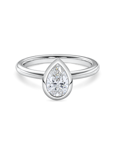 Rubover Pear Cut Diamond