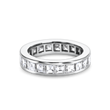 Carré Cut Diamond Eternity Ring