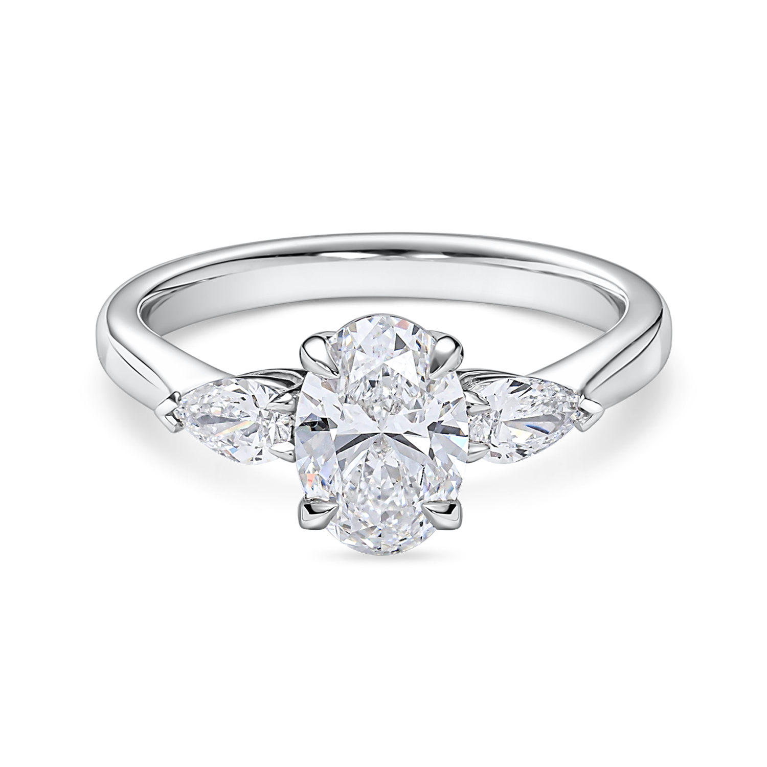 Lab Grown Diamond Trilogy Engagement Rings