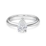 Pear Cut Diamond Solitaire