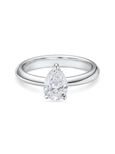 Pear Cut Diamond Solitaire