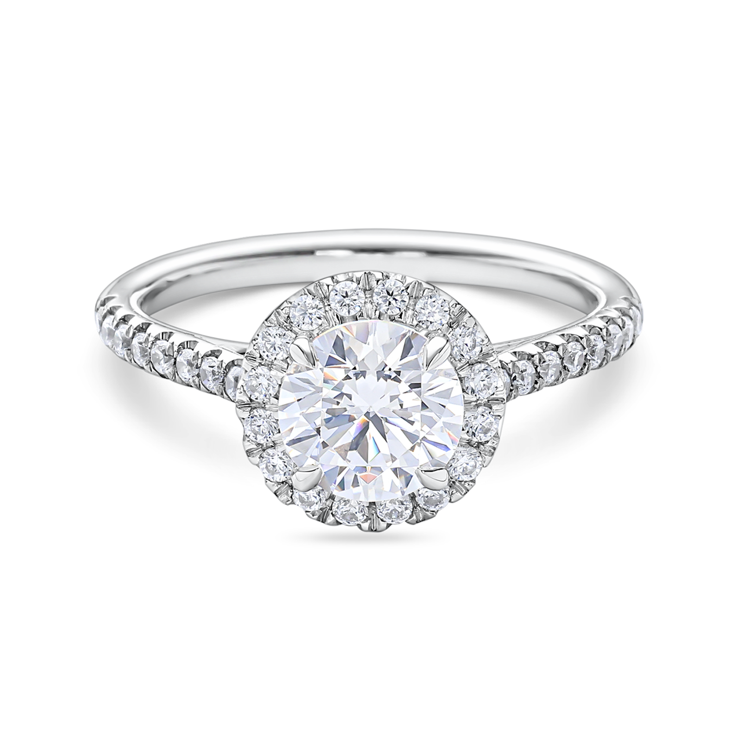 Lab Grown Diamond Halo Engagement Rings