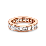 Carré Cut Diamond Eternity Ring