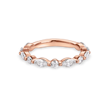 Marquise and Round Diamond Band