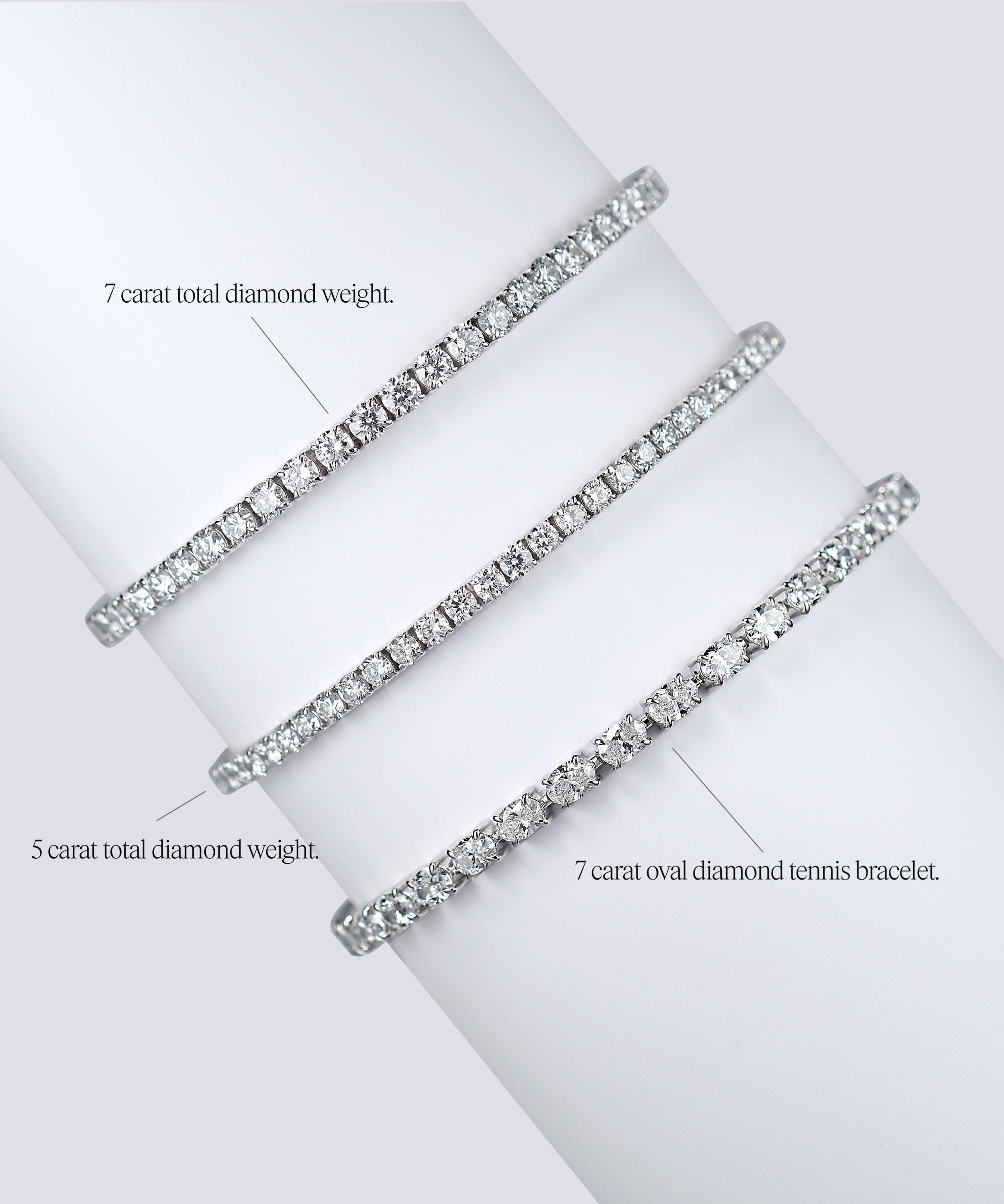 Ready to Ship Lab Grown Tennis Bracelet