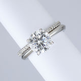 Half Eternity Cut Down Diamond Ring