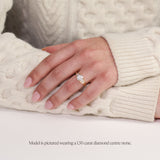 Art Deco Round Diamond with Baguettes