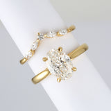 Marquise and Round Diamond Shaped Band