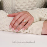 Oval Diamond Solitaire
