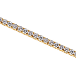 Ready to Ship Yellow Gold 5ct Lab Grown Diamond Tennis Bracelet