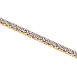 Ready to Ship Yellow Gold 5ct Lab Grown Diamond Tennis Bracelet