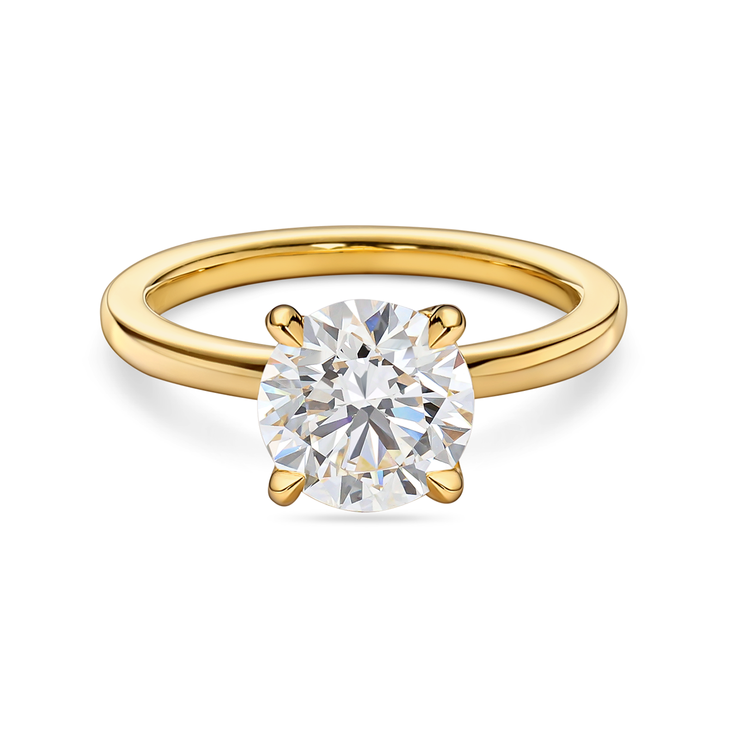Round Diamond Solitaire