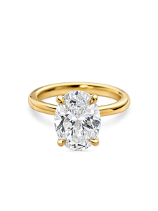 Oval Diamond Solitaire
