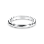 mens wedding ring. D Shaped or court shaped wedding band in platinum. side view