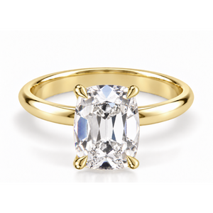 Old Mine Cut Four-Claw Solitaire Engagement Ring