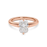 Cushion Cut Diamond Solitaire with Compass Prongs