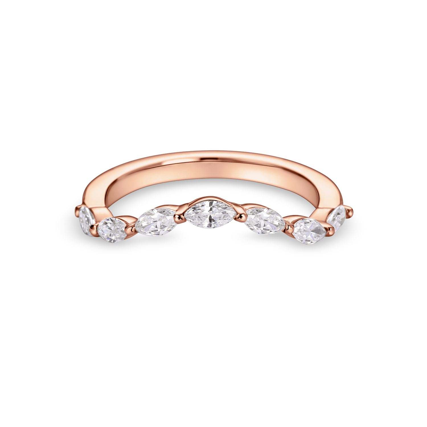 Marquise Diamond Shaped Band
