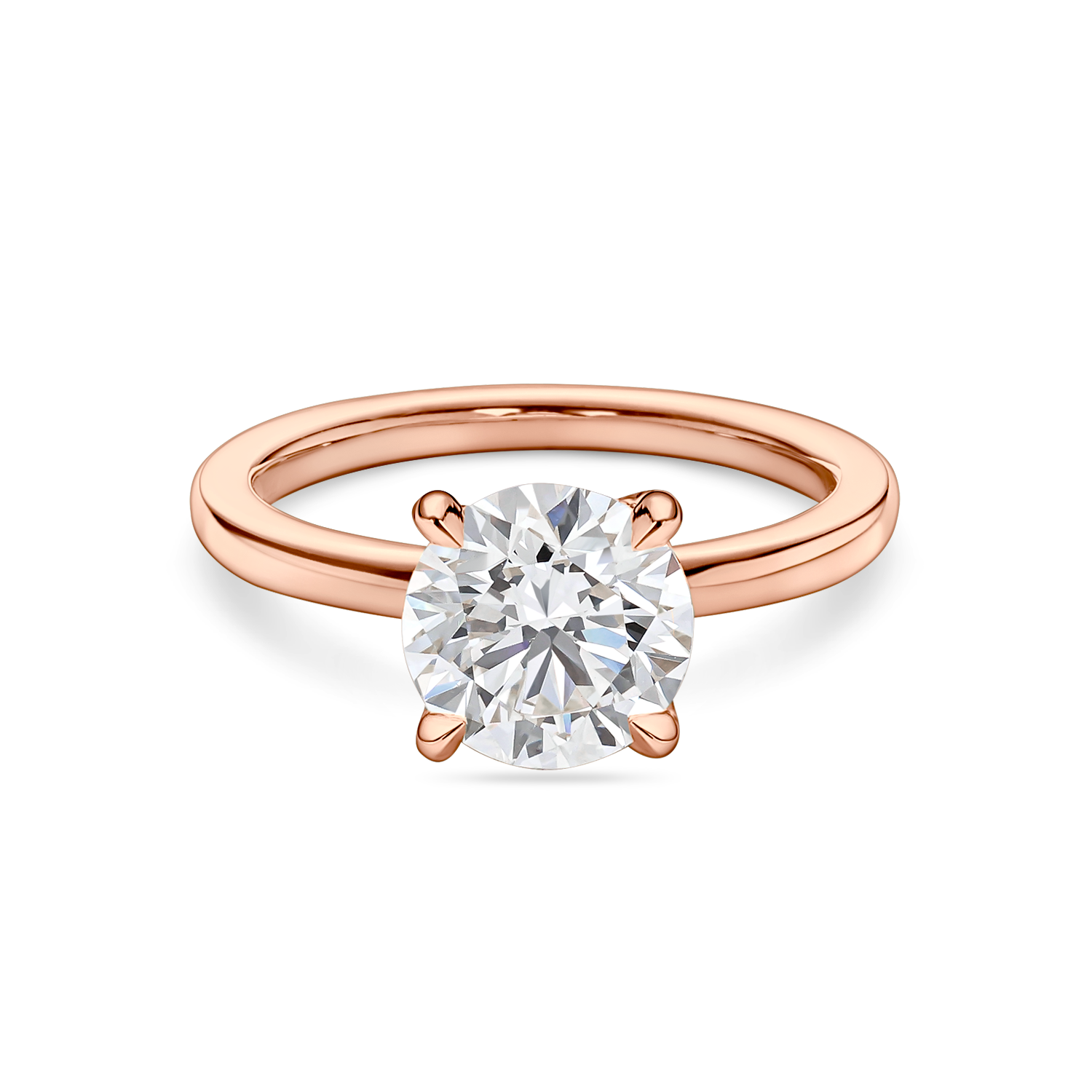 Round Diamond Solitaire