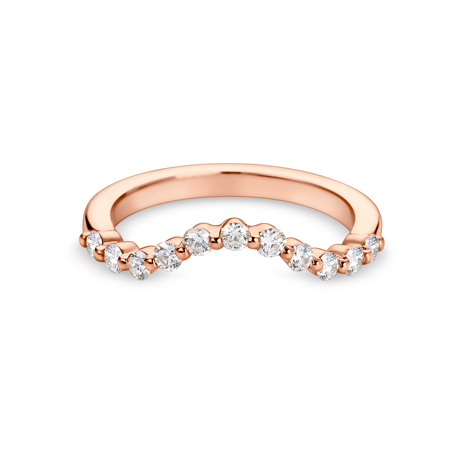 Round Diamond Shaped Band