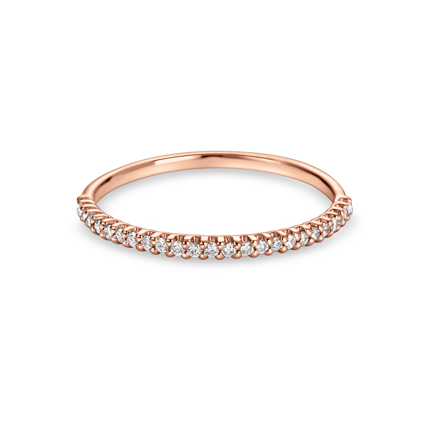 Half Eternity Cut Down Diamond Ring