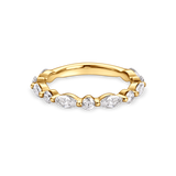 Marquise and Round Diamond Band