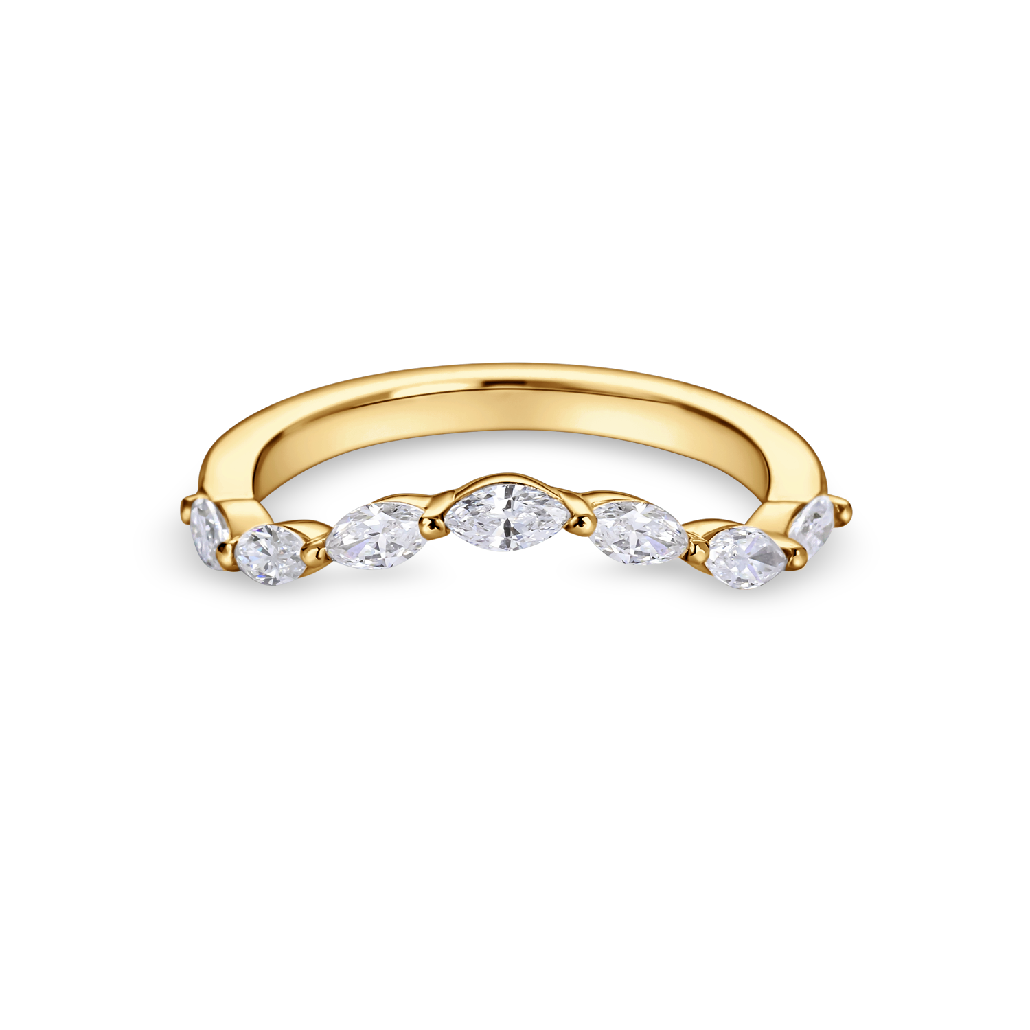 Marquise Diamond Shaped Band
