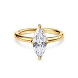 Marquise Diamond Solitaire with Compass Prongs