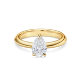 Pear Cut Diamond Solitaire