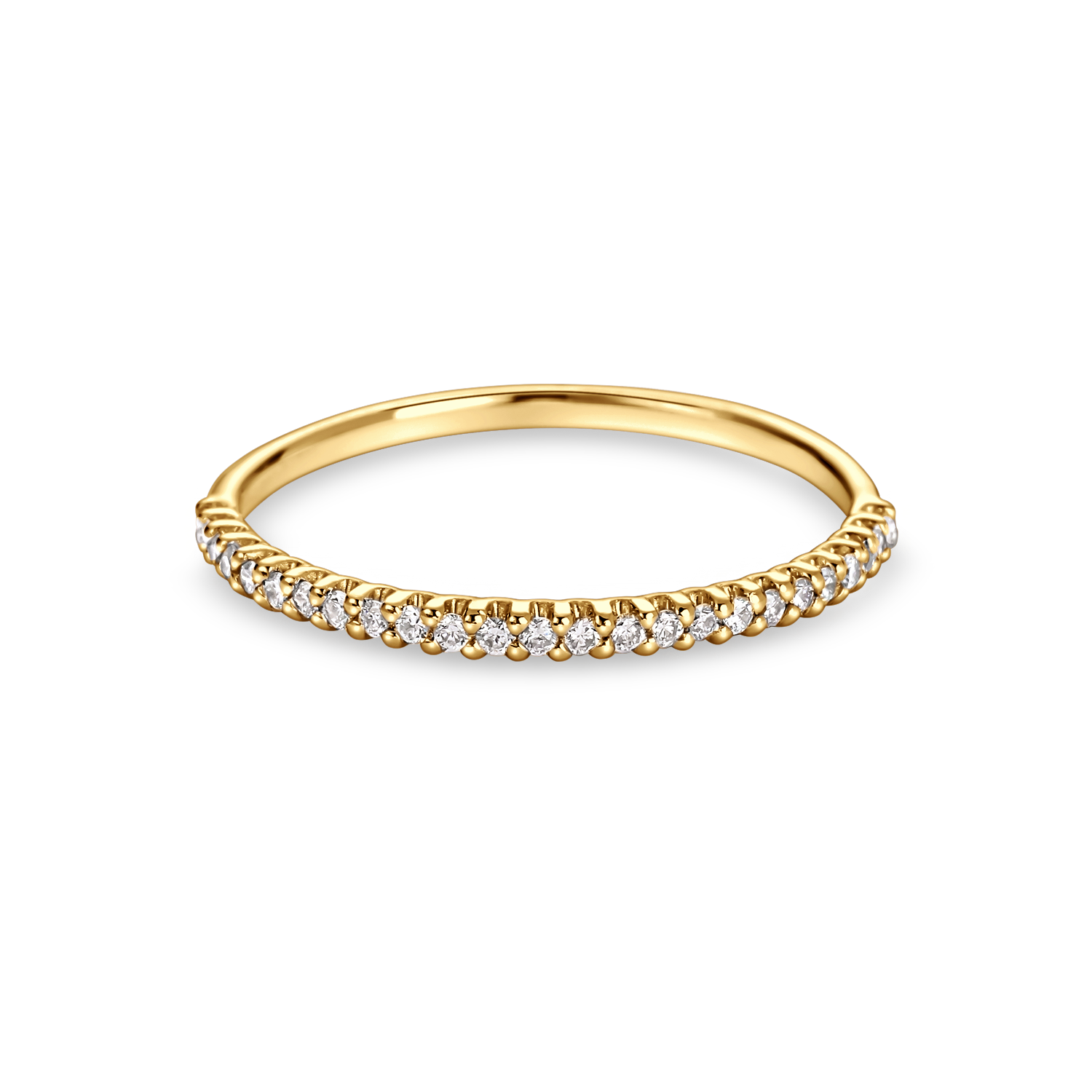 Half Eternity Cut Down Diamond Ring